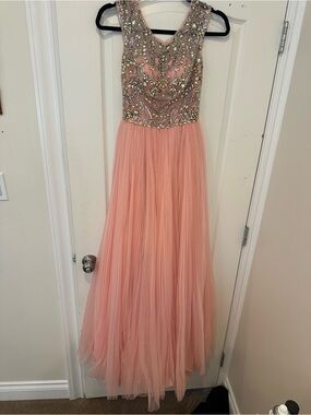 Sherri Hill Blush Pink Formal Dress